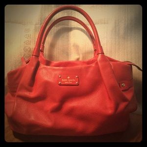 Tomato red Kate Spade shoulder bag